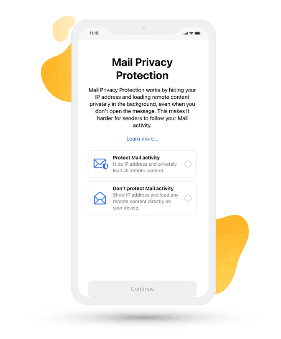 Apple Mail Privacy Protection opt-in notice