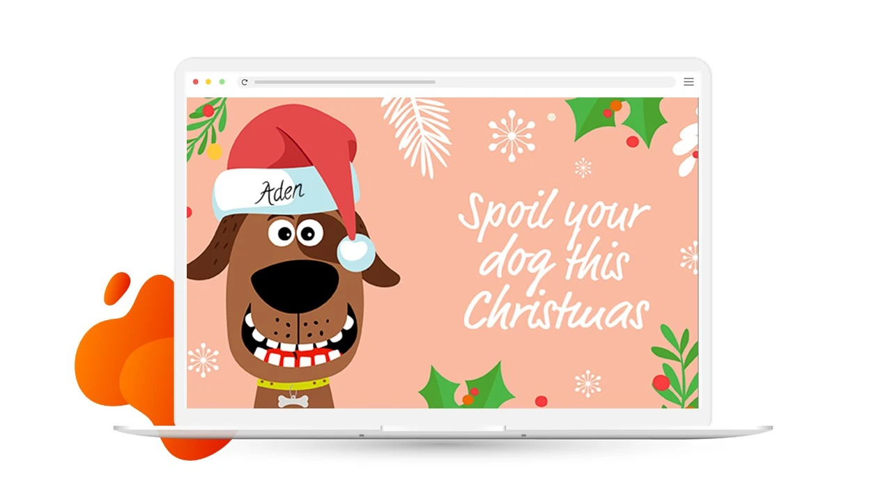 Animed Christmas email example