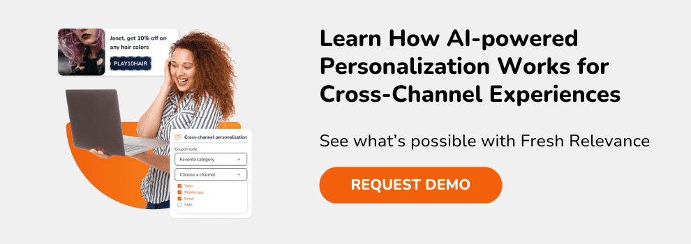Cross-channel personalization with product recommendations platform