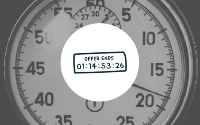 Use Countdown Timers on your web pages and in emails!