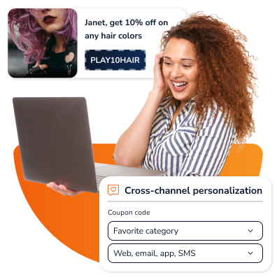 Personalize experiences by launching the campaign across channels