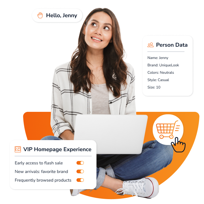 eCommerce personalization for shopper with their favourite brands, colours etc
