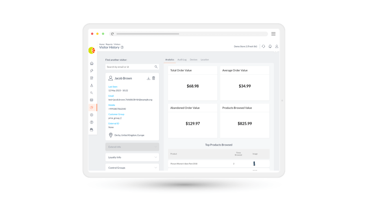 Fresh Relevance platform with LoyaltyLion integration